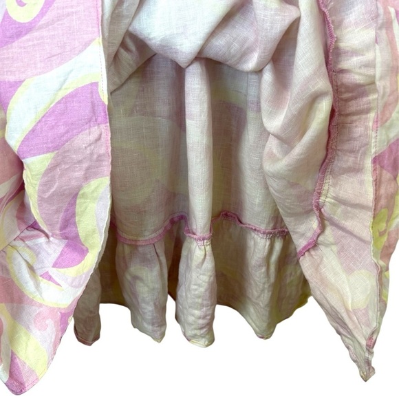 Hill House - ‘Elizabeth Nap’ Mini Linen Dress ‘Candy Kaleidoscope’, Pink X-Small - Picture 12 of 17